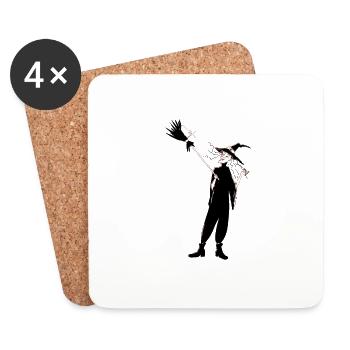 Hildelein, Selfie - Dessous de verre (lot de 4) - blanc - Devant