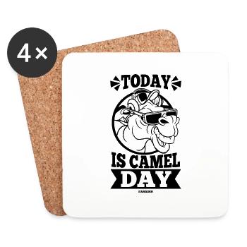 Today Is Camel Day - Untersetzer (4er-Set) - Weiß - Vorne