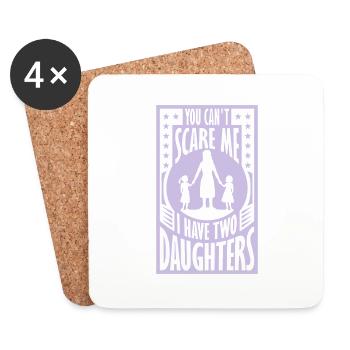 I have two daughters - Untersetzer (4er-Set) - Weiß - Vorne