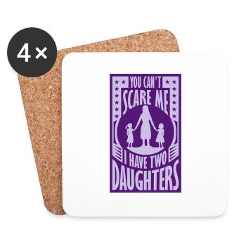 I have two daughters - Untersetzer (4er-Set) - Weiß - Vorne