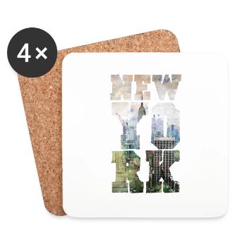 NEWYORKER - Coasters (set of 4) - white - Front