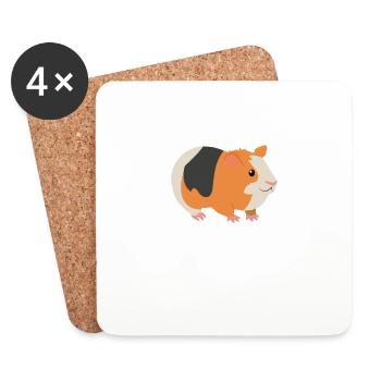 Rette die pelzige Kartoffel - Untersetzer (4er-Set) - Weiß - Vorne