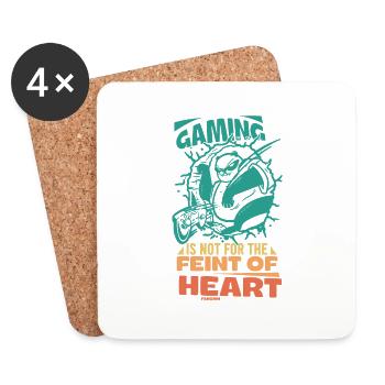 Gaming - Untersetzer (4er-Set) - Weiß - Vorne