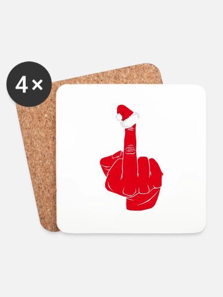 Christmas hypocrisy - Coasters (set of 4) - white