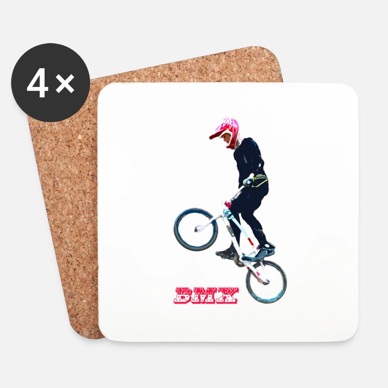 bmx - Coasters (set of 4) - white