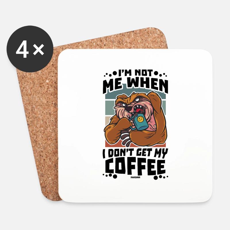 Kaffee - Untersetzer (4er-Set) - Weiß