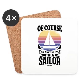 Voile - Dessous de verre (lot de 4) - blanc - Devant