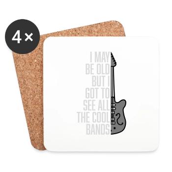 I may be old - Coasters (set of 4) - white - Front