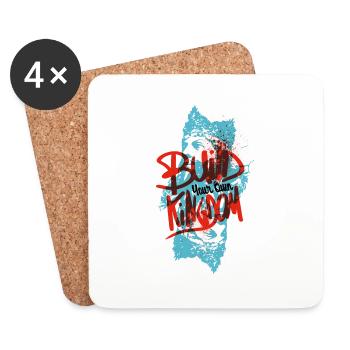 Build Your Own Kingdom ! Only One Place - Coasters (set of 4) - white - Front