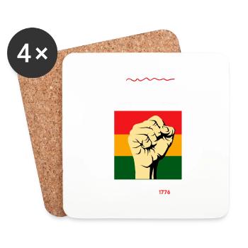 July 4th Juneteenth 1865 Because My Ancestors - Coasters (set of 4) - white - Front