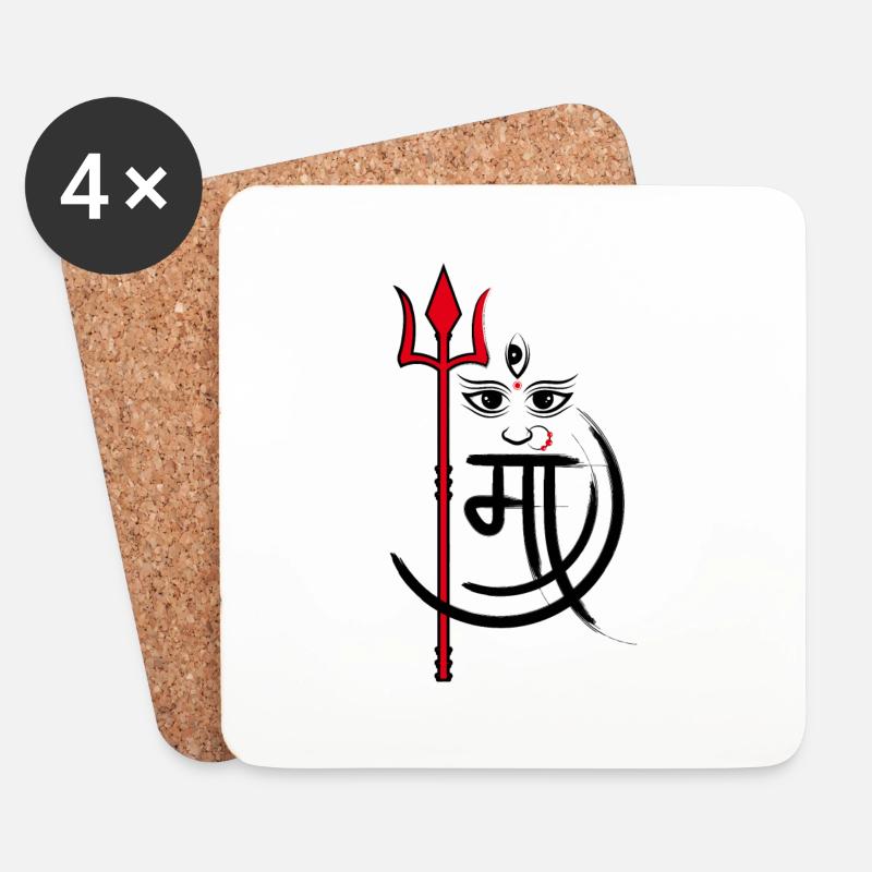 Durga - Untersetzer (4er-Set) - Weiß