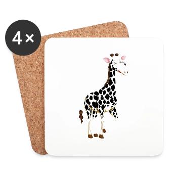 Safari Zoo Animal Safari Zoo - Coasters (set of 4) - white - Front