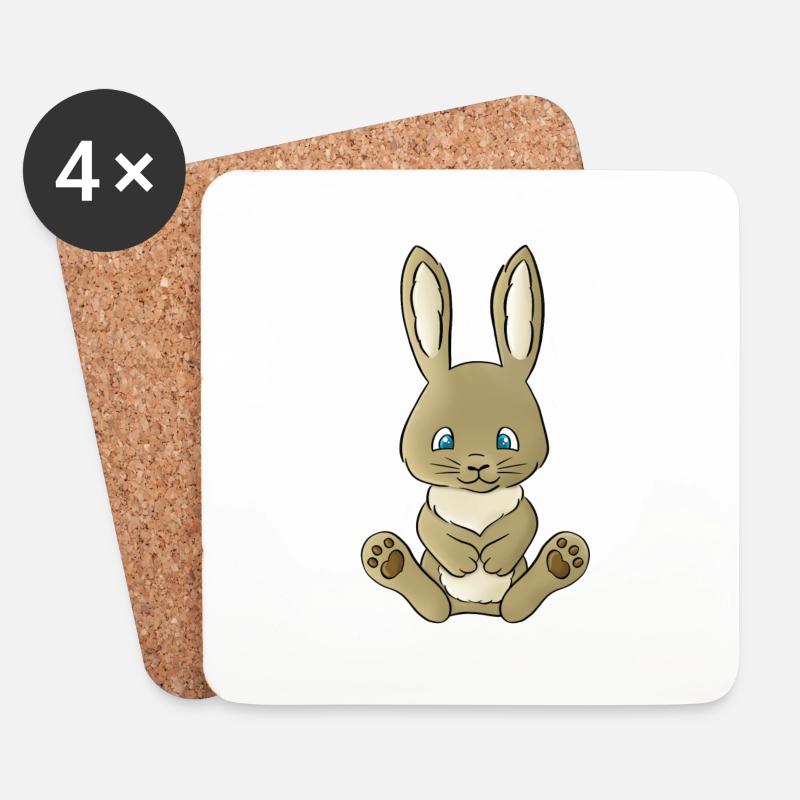 Hans Hase - Untersetzer (4er-Set) - Weiß