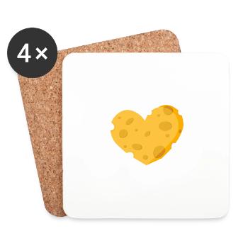 Brie Mine - Coasters (set of 4) - white - Front