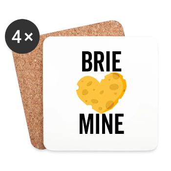 Brie Mine - Coasters (set of 4) - white - Front