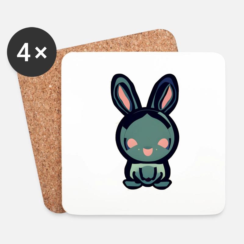 Hare - Coasters (set of 4) - white