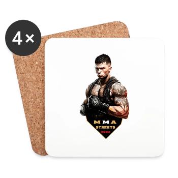 MMA - Untersetzer (4er-Set) - Weiß - Vorne