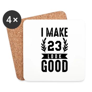 look good 23 - Untersetzer (4er-Set) - Weiß - Vorne