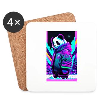 Panda casual - Coasters (set of 4) - white - Front