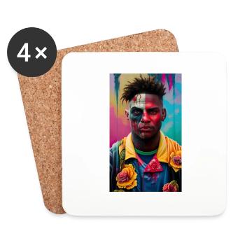 ARTWORK Gamer Will - Coasters (set of 4) - white - Front
