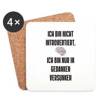 Spruch 16 - Untersetzer (4er-Set) - Weiß - Vorne