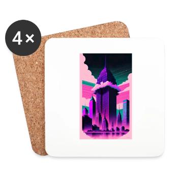 ARTWORK City - Untersetzer (4er-Set) - Weiß - Vorne