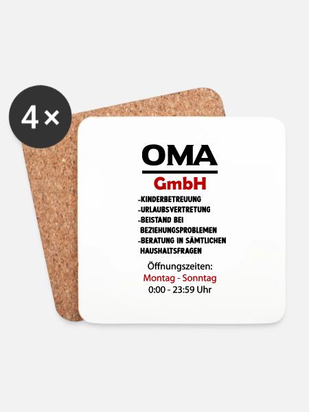 oma gmbh - Untersetzer (4er-Set) - Weiß