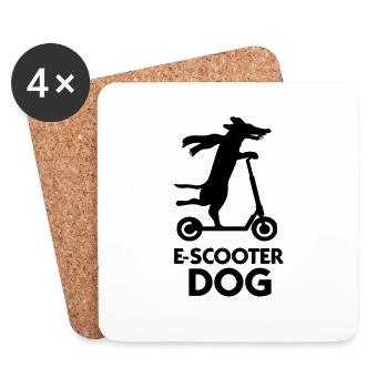 E-Scooter Scooter - Coasters (set of 4) - white - Front