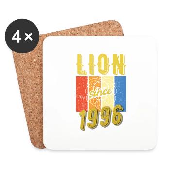 Leo 1996 Zodiac Birthday Gift - Coasters (set of 4) - white - Front