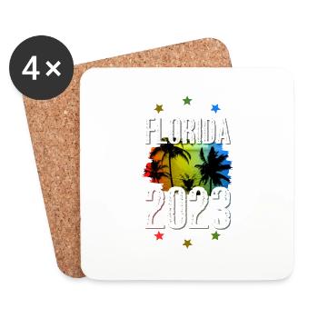 Florida 2023 - Coasters (set of 4) - white - Front