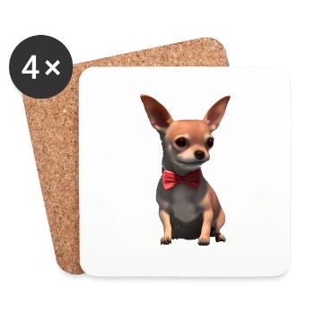 Chihuahua Dog Chihuahua Puppy Dogs Dog Owners - Coasters (set of 4) - white - Front