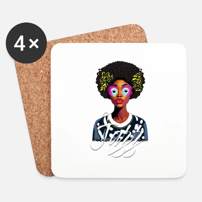 Jazz - Coasters (set of 4) - white