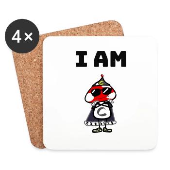 I AM C - Coasters (set of 4) - white - Front