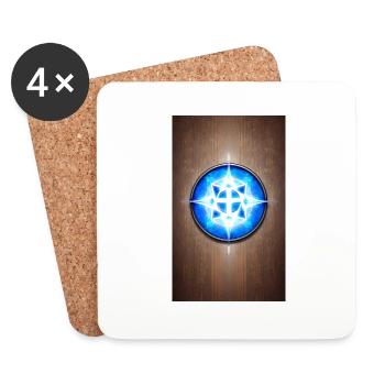Mystisches Symbol | geheimnisvoll | Symbol - Untersetzer (4er-Set) - Weiß - Vorne