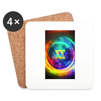 Mystisches Symbol | geheimnisvoll | Symbol - Untersetzer (4er-Set) - Weiß - Vorne