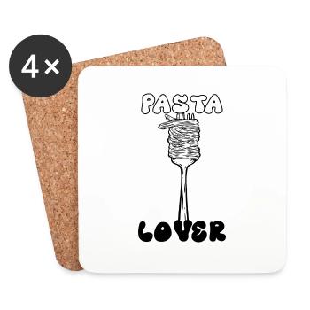 Pasta Lover - Untersetzer (4er-Set) - Weiß - Vorne
