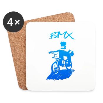 BMX - Coasters (set of 4) - white - Front