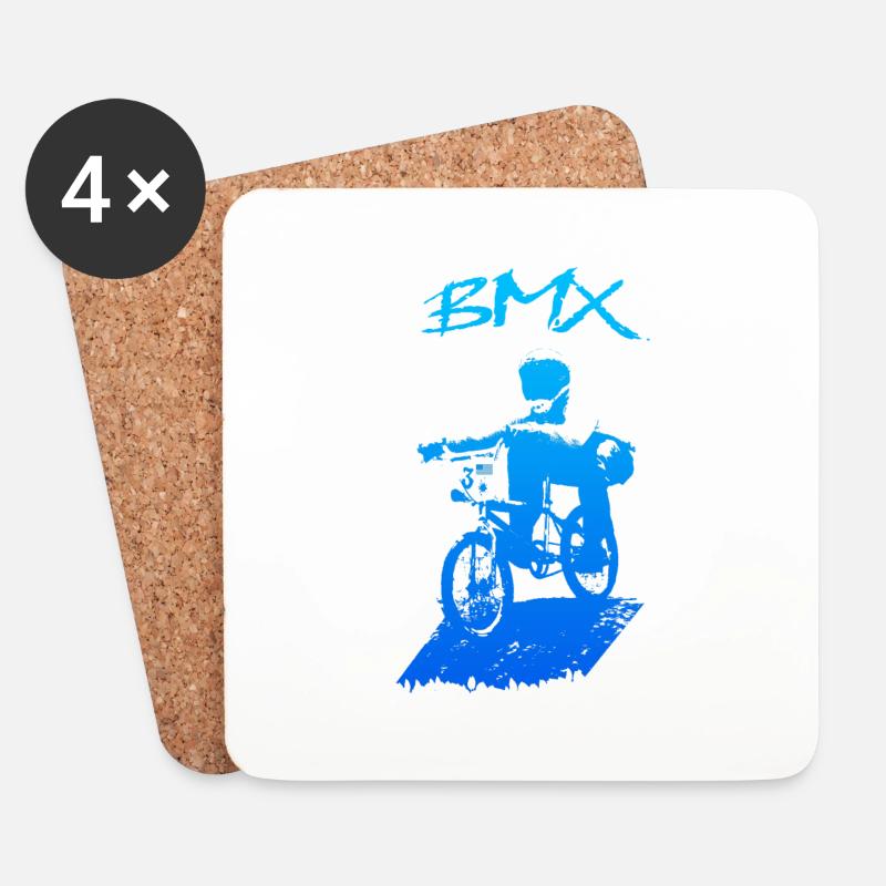 BMX - Coasters (set of 4) - white