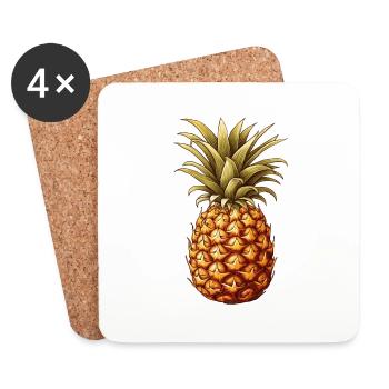 Pineapple - Coasters (set of 4) - white - Front