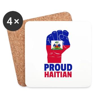 Haiti Haitian Flagge Ayiti Haitianer I Geschenk - Untersetzer (4er-Set) - Weiß - Vorne