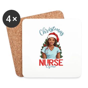 Merry Christmas Nurse - Coasters (set of 4) - white - Front
