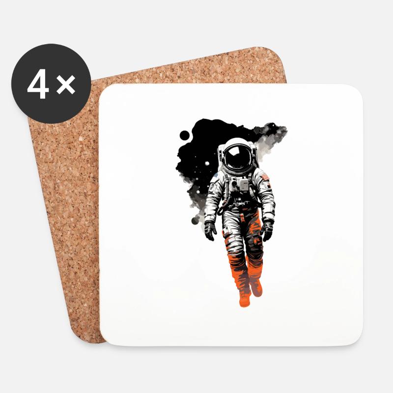 Astronaut - Untersetzer (4er-Set) - Weiß