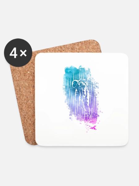 Astronaut - Coasters (set of 4) - white