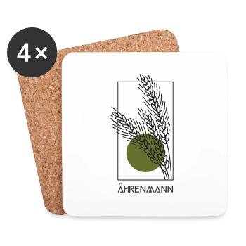 Ährenmann - Untersetzer (4er-Set) - Weiß - Vorne