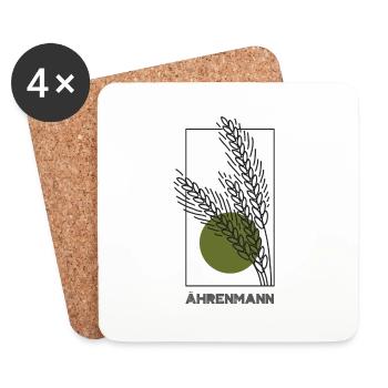 Ährenmann - Untersetzer (4er-Set) - Weiß - Vorne