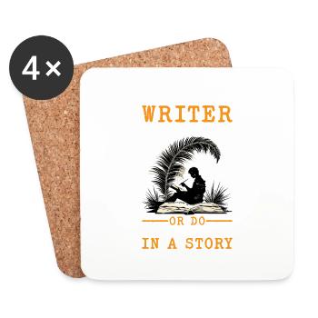 Anything You Say Or Do May Be Used In A Story 35 - Coasters (set of 4) - white - Front