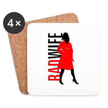 Bad Wife - Untersetzer (4er-Set) - Weiß - Vorne