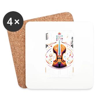 Juste Cellin' 5 - Dessous de verre (lot de 4) - blanc - Devant