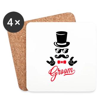 groom - Untersetzer (4er-Set) - Weiß - Vorne