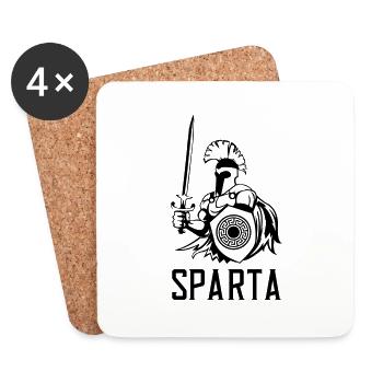 Sparte - Dessous de verre (lot de 4) - blanc - Devant